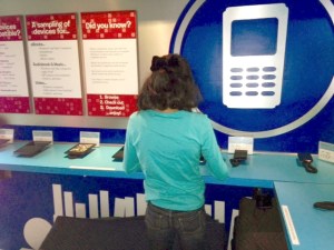 Digital Bookmobile interior photo by Leila S.